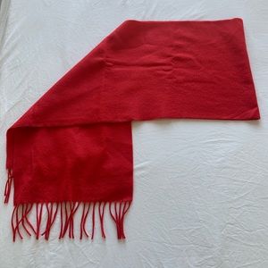 100% Cashmere Scarf Red